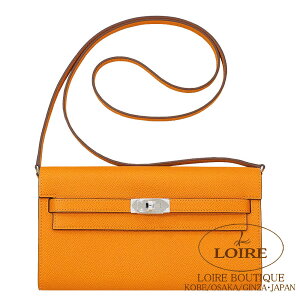 GX P[gD[ES[ IW Gv\ Vo[ HERMES Kelly To Go ORANGE(93) Epsom Silver