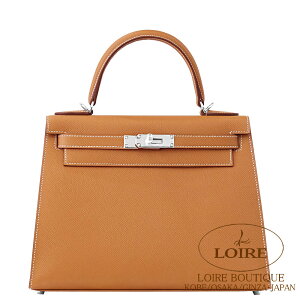 GX P[ 28 OD S[h Gv\ Vo[ HERMES Kelly 28 Sellier GOLD(37) Epsom Silver