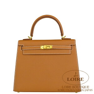 �G�����X �P���[ 25 �O�D �S�[���h �G�v�\�� �S�[���h���� HERMES Kelly 25 Sellier GOLD(37) Epsom Gold