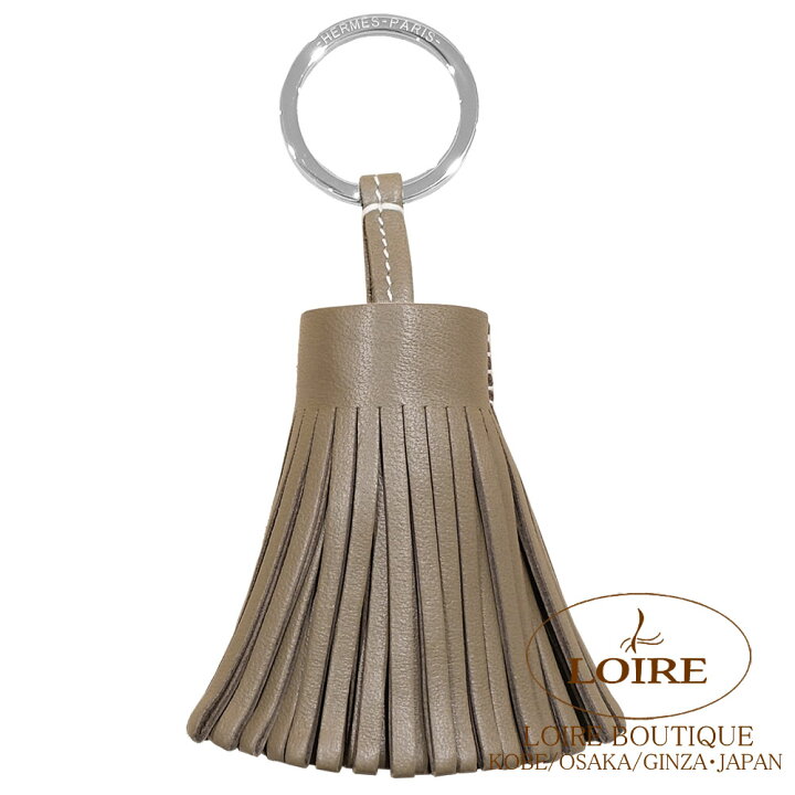 楽天市場】エルメス カルメン キーリング エトゥープ(白ステッチ  