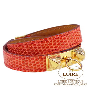 GX @hD[ugD[ uXbg M u[QrA U[h S[h HERMES Rivale Double Tour bracelet BOUGAINVILLIER(A5) Rizard Gold