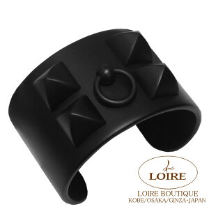 GX RGEhEVA Jt oO S N TZbgA~jE ^}bg HERMES Collier De Chien Cuff Manchette Small NOIR(89) SunsetAluminium MetalMatte