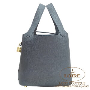 GX sR^bN PM O~XeB N}X VpS[h HERMES Picotin Lock PM GRIS MISTY(H0) Clemence Champagne Gold