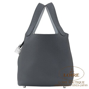 GX sR^bN GN PM Ah[Y×Ov`i N}X×XCtg Vo[ HERMES Picotin Lock Eclat PM ARDOISE(85)/GRIS PLATINE(N4) Clemence/Swift Silver