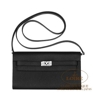 GX P[gD[ES[ N Gv\ Vo[ HERMES Kelly To Go NOIR(89) Epsom Silver