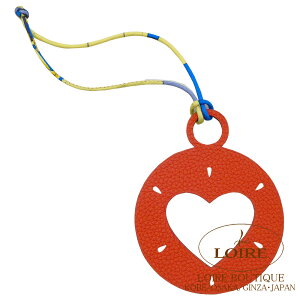 GX veB AbV `[ n[g TMk×Cgu[ N}X×Gv\ HERMES petit h Charm Heart SANGUINE(9M)/LIGHTBLEU Clemence/Epsom