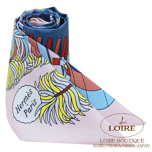 GX gDC[ Pƌ u[C×[Yy[×VG VN HERMES TWILLY De l'Ombrelle aux Duels BLUEMOI YAN/ROSE PALE /CIEL Silk