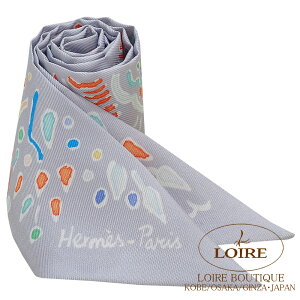 GX gDC[ t̓ Oy[×OifB×u[ VN HERMES TWILLY ISOLA DI PRIMAVERA GRIS PERLE/GRENADINE/BLEU Silk