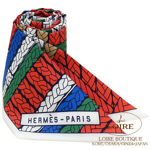 GX gDC[ gXH [W×V ×F[ VN HERMES TWILLY TRESSES H ROUGE/BLANC/VERT Silk