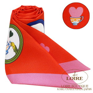 GX gDC[ GXEeB[^C [WBt×F[ ×}`J[ VN HERMES TWILLY TEA TIME ROUGE VIF/VERT/MULTICOLORE Silk