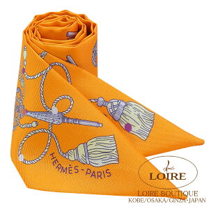 GX gDC[ NA|A AvRbg×OAVG×}`J[ VN HERMES TWILLY LES CLES A POIS ABRICOT/GRIS ACIER/MULTICOLORE Silk