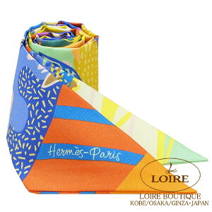 エルメス トゥイリー 自由に ジョーヌヴィフ×ブルー×ルージュ シルクHERMES TWILLY En Liberte JAUNE VIF/BLEU/ROUGE Silk