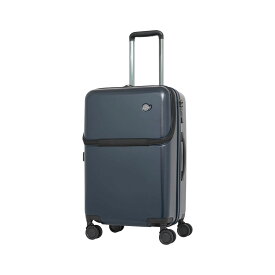 TRAVEL EARTH かぱっとオープン スーツケース キャリーケース キャリーバッグ フロントオープン ハーフオープン レディース 中型 Mサイズ 52L 5日 6日 ブラック ネイビー ピンク トラベルアース TE-0848-56 国内旅行 海外 トラベル ビジネス 出張 推し活 ヲタ活 遠征