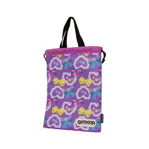 OUTDOOR PRODUCTS シューズケース 上履き入れ シューズ入れ メンズ レディース 軽量 ブラック ネイビー ピンク ブルー グリーン ベージュ アウトドアプロダクツ ODP-0024 通学 通園 小学生 幼稚園 保