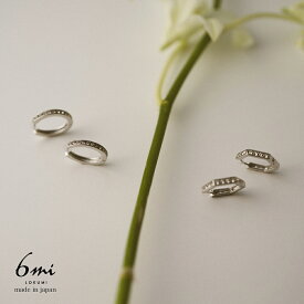 18金 ピアス ビジューフープ 2デザイン×3カラー 金属アレルギー対応 K18ポスト 日本製 キャッチレス フープ K18 18K ワンタッチ フープピアス クリスタル シンプル プレシオサ クリスタル ニッケルフリー シルバー ゴールド ピンクゴールド プレゼント ギフト lokumi