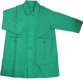 男児 男の子 子供用 シャツ 七分袖 グリーン地に犬の刺繍　110cm　カジュアル　普段着