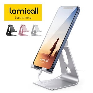 �y1�N�ۏ؁zLamicall ��� �X�}�z�X�^���h �f�X�N �X�}�[�g�t�H�� �� �g�� �d�b ���� �������� �u�� ���Ă��� �A�C�t�H�� iPhone 17 16 15 14 13 12 pro max XS Max X 8 plus 7 �S�@��Ή� �A���~�� �p�x������