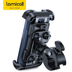 �y1�N�ۏ؁z�o�C�N �X�}�z�z���_�[ �U���z�� Lamicall �I�[�g�o�C �g�уz���_�[ �h�U �o�C�N�p ���t �X�}�[�g�t�H�� ��̌^ �Ў葀�� 360�x��] �U���΍� 4.7~6.8�C���` 15-40mm�n���h���a iPhone 18 17 