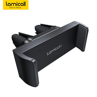 車載用スマホホルダーLomicallロミコール携帯カーホルダーエアコン吹き出し口取付カーマウント360度回転片手操作アイフォンiPhoneXSMaxXR87plus6plus5sseSonyXperiaSamsungGalaxyNoteLGSony対応