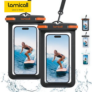 �y2����E1�N�ۏ؁z�X�}�z�h���P�[�X 2���Z�b�g Lamicall���� �X�}�z �h�� �P�[�X �J�o�[ IPX8 ���S�h�� �v�[�� �C ���� �����C ���j �ނ� �����B�e �� ��F�� �X�g���b�v �񂩂� �g�� �A�C�z�� 