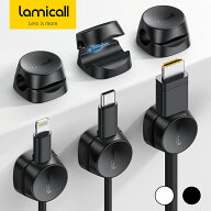 【1年保証】ケーブルホルダー 6個セット ケーブルクリップ 全2色 Lamicall バネ式 固定 強力粘着 壁 卓上…