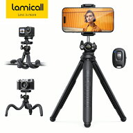 【15日限定10％OFFクーポン】スマホ 三脚 くねくね スタンド リモコン付 Lamicall ワイヤレス ミニ三脚 …