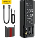 【10日限定10％OFFクーポン】電動空気入れ Lamicall 10秒充填 部品収納 7500mAh 大容量 空気入れ 延長エアホース 自動車 自転車 バイク オートバイ タイヤ 浮き輪 エアポンプ エアコンプレッサー 充電式 懐中ライト 仏式 米式 車 自動 小型 電動ポンプ 12V DC電源 最大150PSI