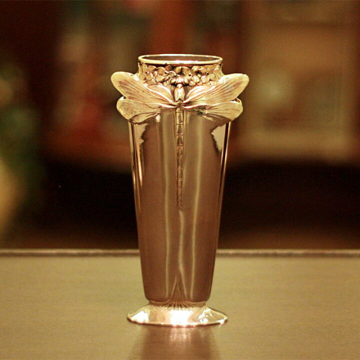 楽天市場】【中古】Christofle(クリストフル) アールヌーボ 花瓶 ch 