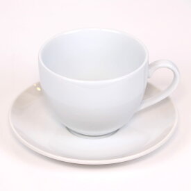 陶器モーニングカップ＆ソーサー（オリジナルロゴ）日本製