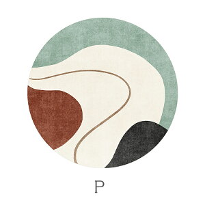 【30日限定10%OFFクーポン】ラグ 洗える ラグマット 円形 おしゃれ 丸 北欧 大判 滑り止め デスクマット チェアマット 120 160 180 200 カーペット フロアマット 絨毯 幾何学柄 床暖房 オールシー