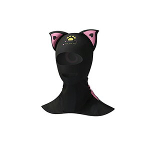 フェイスキニ 顔ビキニ 目だし帽 水泳帽 レディース キッズ スイミングキャップ 猫耳 可愛い 軽量 UVカット 紫外線対策 日焼け対策 日除けフード 通気性 速乾性 伸縮性 ダイビング フード ジ