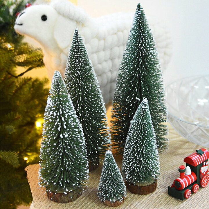 楽天市場】クリスマスツリー30cm 25cm 20cm 15cm 5点セット 雪付き 