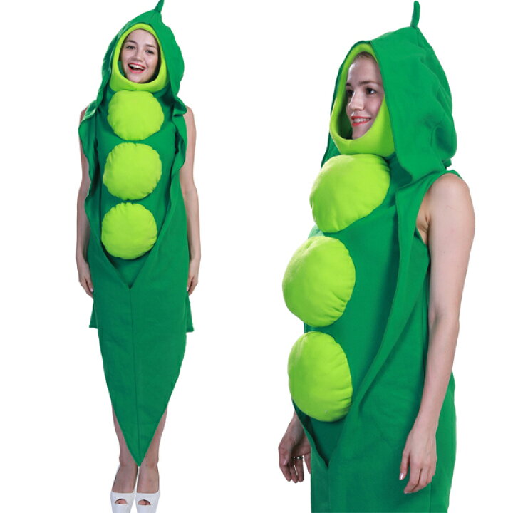 楽天市場 ハロウィン衣装 さやえんどう 野菜 コスプレ衣装 男性用 女性用 着ぐるみ えんどう豆 さやエンドウ 変装 エンドウ豆 コスチューム 食べ物コスプレ レディース メンズ イベント パーティー 文化祭 演出服 仮装 Halloween ハロウィーン 送料無料 Modanic