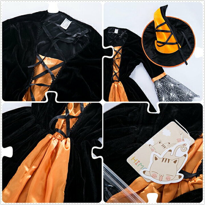 楽天市場 即納 ハロウィン コスプレ ハロウィン コスプレ 仮装 セクシー レディース 魔女 セット オレンジ シルバー セクシー コスチューム ハロウィンコスプレ Halloween 可愛い 衣服 ワンピース 帽子付き チョーカー 魔法使い ダンス衣装 女性用 巫女 悪魔 送料無料