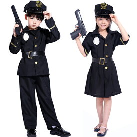 ハロウィン キッズ 警察服 ポリス 子供 警察官 コスチューム 女の子 男の子 演出服 警察制服 ポリス お巡りさん 双子 ハロウィン コスプレ衣装 警官 子供 警察官 仮装 コスチューム 変装 余興 変装グッズ パーティ