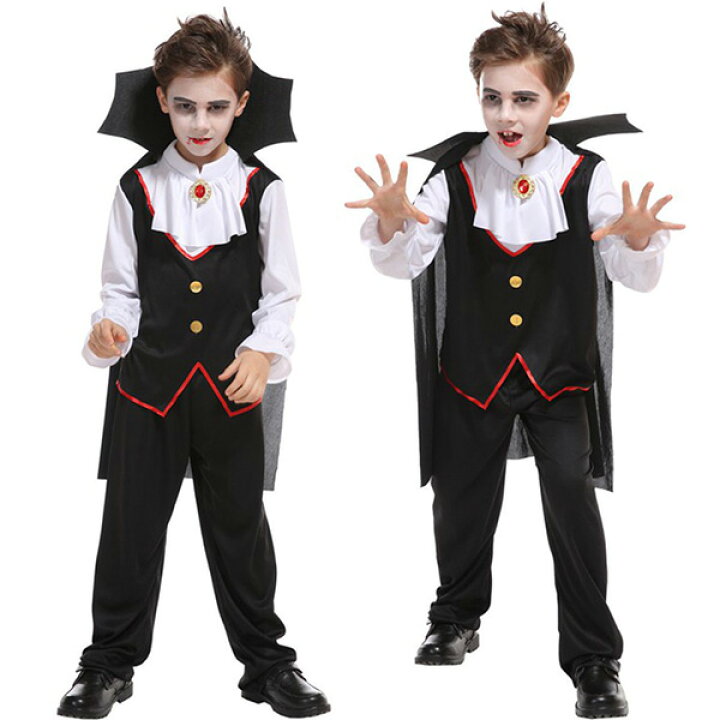 ドラキュラ 吸血鬼 コスプレ ハロウィン仮装 子供 ハロウィン衣装 子供 男の子