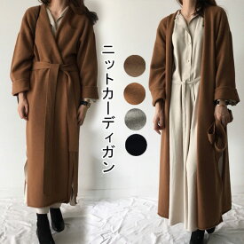 楽天市場 ベルト付きロングカーデの通販