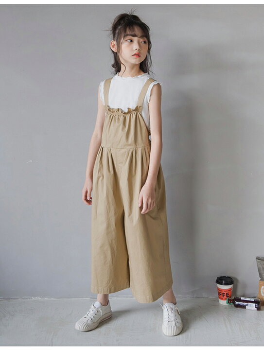 楽天市場】子供服 サロペット キッズ 女の子 パンツ セットアップ 