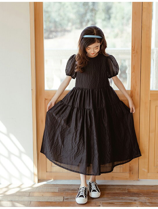 楽天市場 子供服 ワンピース キッズ ロングワンピース Aライン 半袖 オールインワン クールネック 薄手 夏服 涼しい 子ども服 双子 白ワンピース ゆったり 誕生日 結婚式 韓国子供服 ワンピース キッズ Modanic