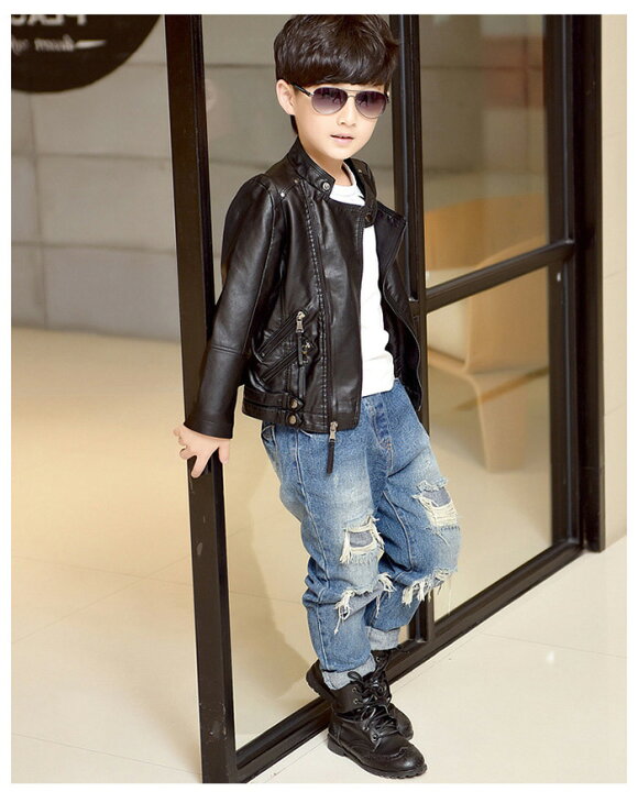 楽天市場】ライダースジャケット PUレザージャケット キッズ 女の子  