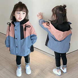 キッズコート マウンテンパーカー フード付き ジャケット 子供服 パーカー ジップアップ ベビー服 スプリングコート アウター 春 秋冬 キルティング 薄手 女の子 アウター キッズ こども服 マウンテンコート トップス