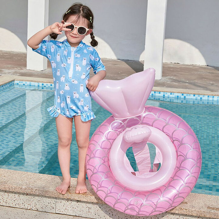 子供 浮き輪 ベビー用 座付き浮輪 足入れ 赤ちゃん 浮き具 車の形 Pvc材質 おしゃれ 浮輪フロート キッズ用