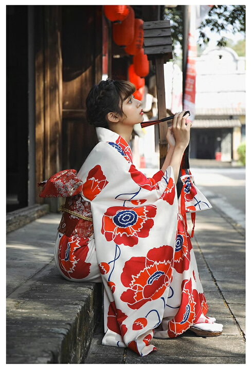 楽天市場】レッド 浴衣 セット レディース 浴衣セット 大人 着物 和服 