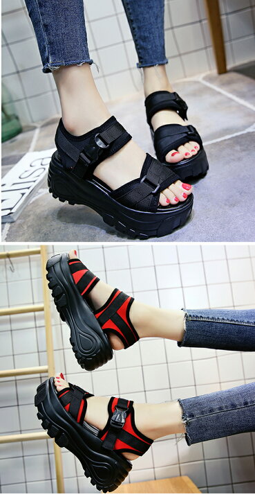 楽天市場 スポーツサンダル 厚底レディース 厚底サンダル ビーチサンダル コンフォートサンダル 軽量 レディース ビーチサンダル 厚底靴 靴 ベルクロ スニーカー スポーツ サンダル 歩きやすい アウトドア 美脚効果 カジュアル サンダル シューズ スポサン Modanic