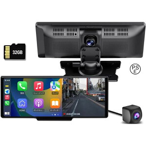 �y2026�N�ŐV�z�~���[�^�h���C�u���R�[�_�[ 10�C���`IPS�t�� �f�W�^���C���i�[�~���[�@4K�^�� CarPlay/Android Auto�Ή��@�|�[�^�u���i�r 6���[�g���z�� Google�}�b�v