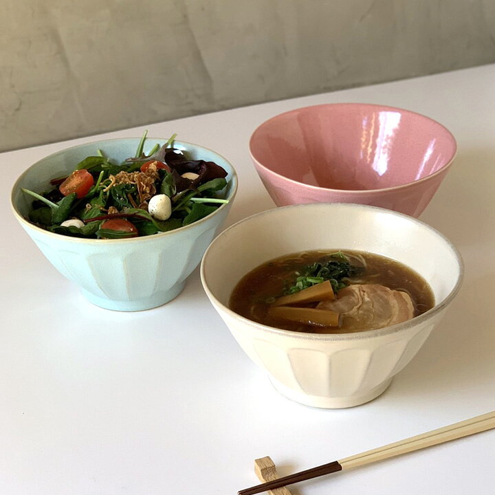 楽天市場】送料無料 どんぶり フルート (3色セット)単品よりお買い得(アイボリー・ピンク・ターコイズ) | 茶碗 おしゃれ 茶わん 可愛い ラーメン鉢 うどん そば 丼 新生活 おうちごはん : 窯元 ロングアイランド 楽天市場店 楽天市場】送料無料 どんぶり フルート (3色セット)単品よりお買い得(アイボリー・ピンク・ターコイズ) | 茶碗 おしゃれ 茶わん 可愛い ラーメン鉢 うどん そば 丼 新生活 おうちごはん : 窯元 ロングアイランド 楽天市場店