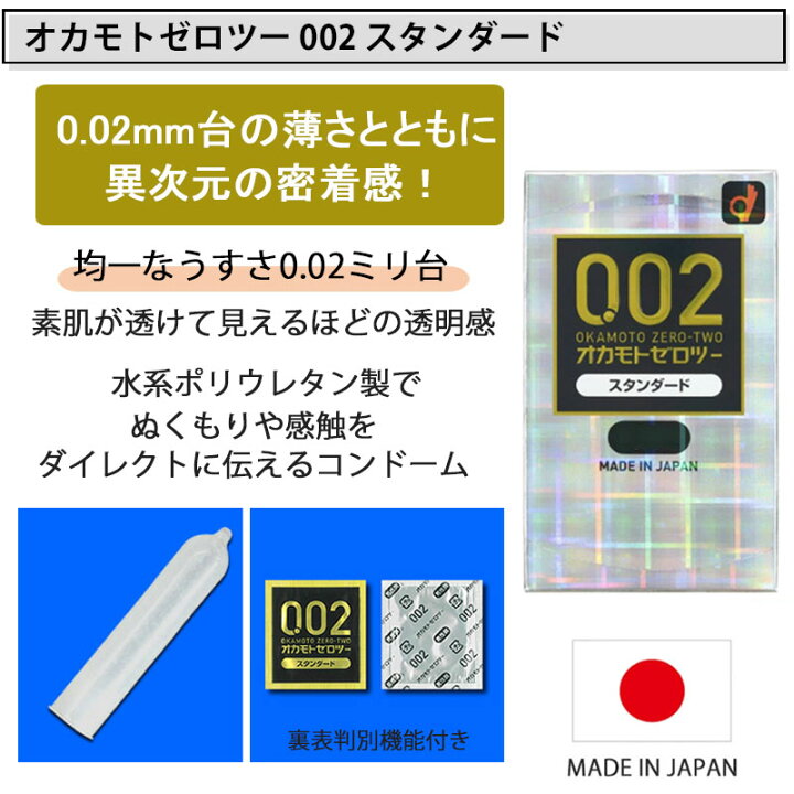 オンラインショッピング オカモトゼロツー 0.02ミリ コンドーム 6個入×2箱セット スタンダード