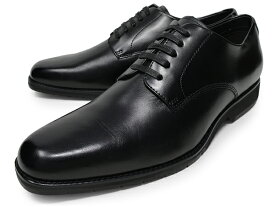 ビジネスシューズ 本革 メンズ スクエアトゥ ストレートチップ プレーントゥ 革靴 くつ 紐 紳士靴 立ち仕事 靴 柔らかい ウォーキング 軽量 幅広 3E EEE BLACK 黒 かわ靴 仕事靴 歩きやすい かっこいい ロンプシュー
