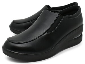 カジュアルシューズ レディース カジュアルシューズ スリッポン 紐 サイドジップ ウエッジソール 厚底 ラウンドトゥ 痛くない 軽量 幅広 4E EEEE【TABIBAKI】タビバキ 立ち仕事 歩きやすい 履き