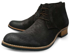 RAUDI ラウディ 227 SUEDE CHUKKA BOOTS DK.BROWN メンズ スエード チャッカブーツ ダークブラウン バックジッパーで脱ぎ履き簡単 ショートブーツ スエード ブランド 25.5cm 26cm 26.5cm 27cm 27.5cm